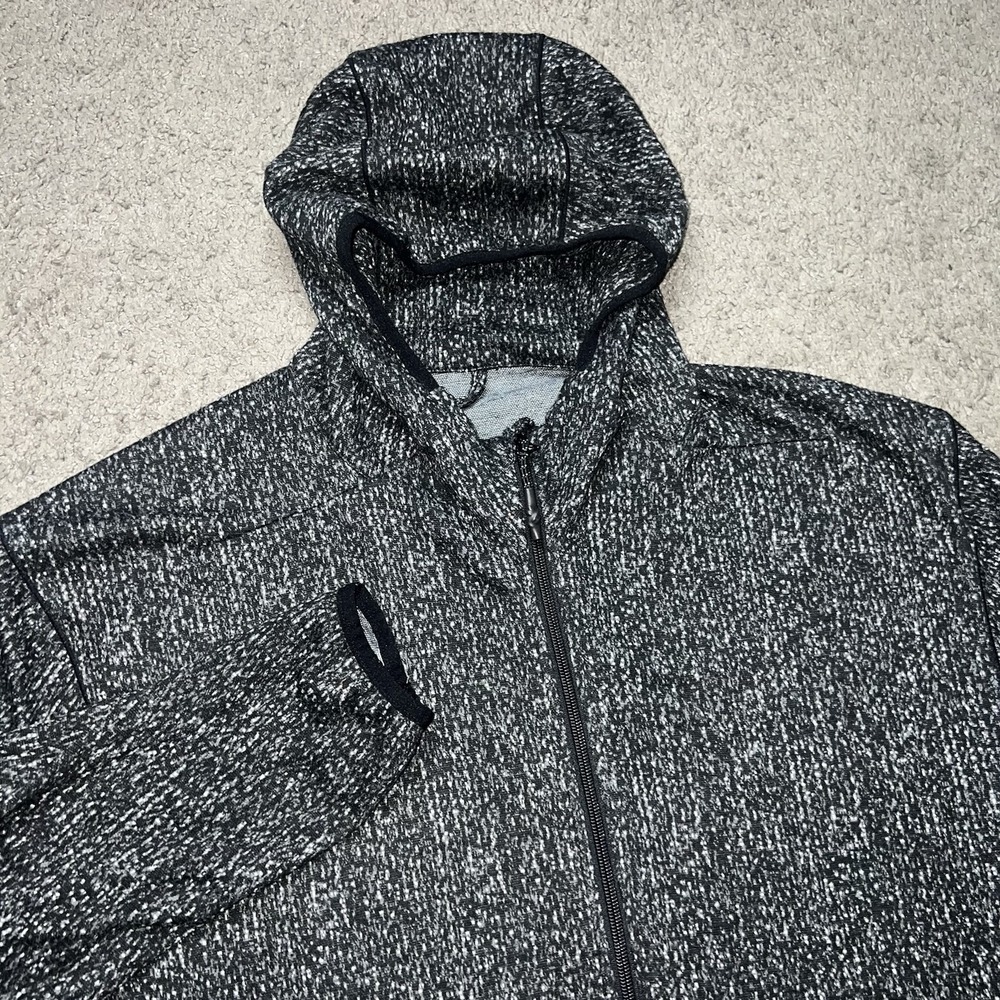 Burlebo Blaze Tech Zip‎ Up Jacket Mens 2XL Black Gray Fleece